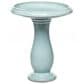 Alfresco Home Mayorca Patio Bird Bath in Mint Green, , large