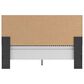 Ashley Zuraleus King Upholstered Panel Bed in Matte Black and Chrome, , large