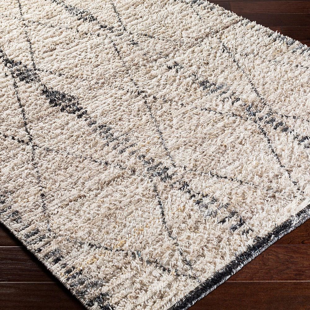 Surya Birch 5&#39; x 7&#39;6&quot; Beige, Cream, Gray, Charcoal and Black Area Rug, , large