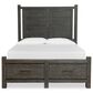 Nicolette Home Plum Creek Queen Panel Storage Bed in Ravenwood Black, , large
