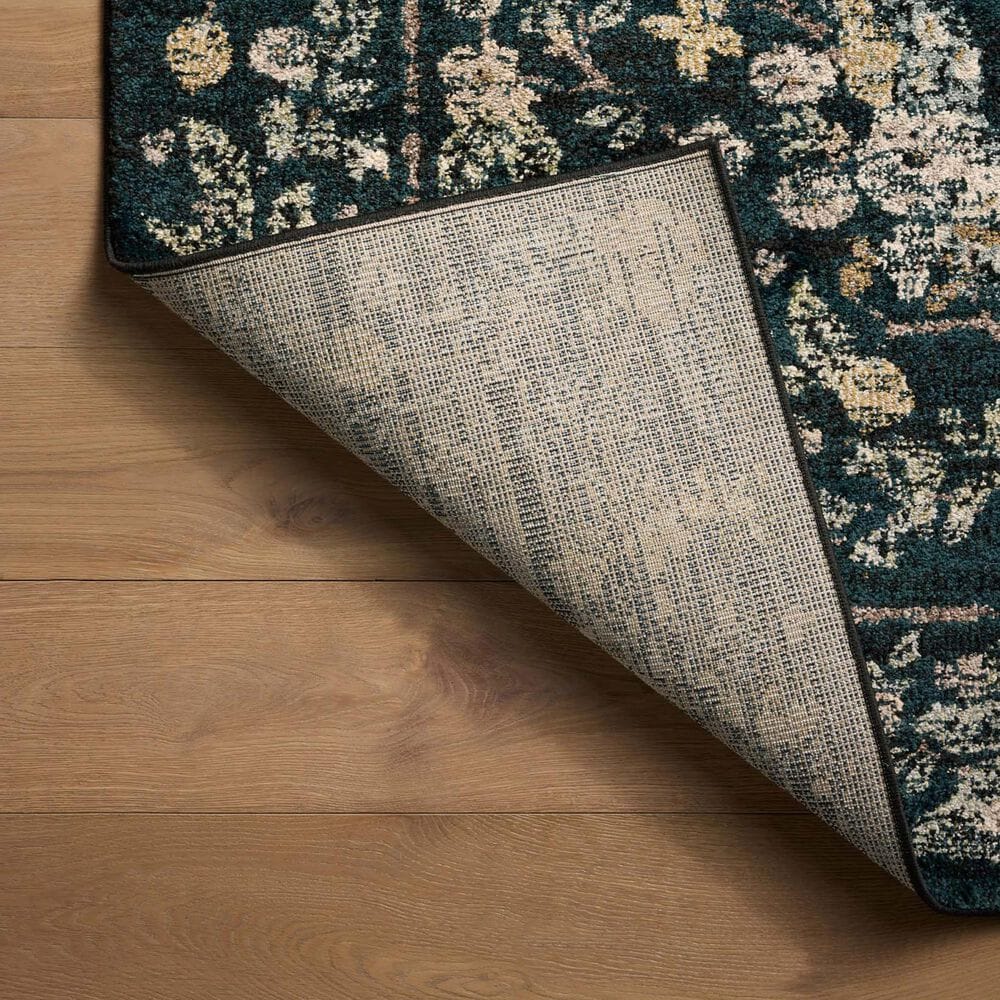 Rifle Paper Co. x Loloi Laurel Peacock Garden 2&#39;8&quot; x 4&#39; Navy Area Rug, , large