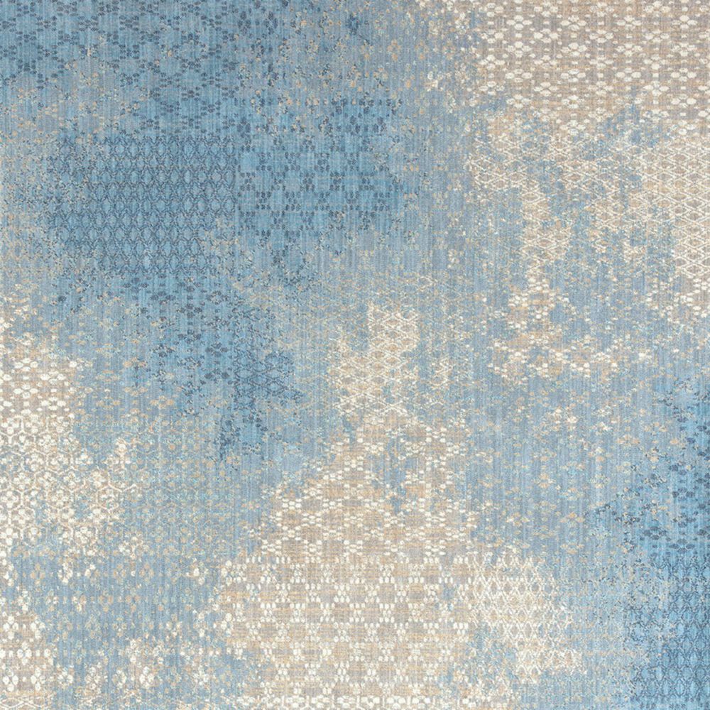 Karastan Elements Mesmerize 91213-60110 9&#39;6&quot; x 12&#39;11&quot; Aqua Area Rug, , large