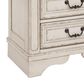 Ashley Realyn 3-Piece King Panel Bedroom Set in Chipped White, , large