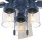 Hunter Hartland 52" Ceiling Fan with LED Lights in Indigo Blue, , large