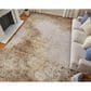 Feizy Waldor 5" x 8" Ivory and Gold Area Rug, , large