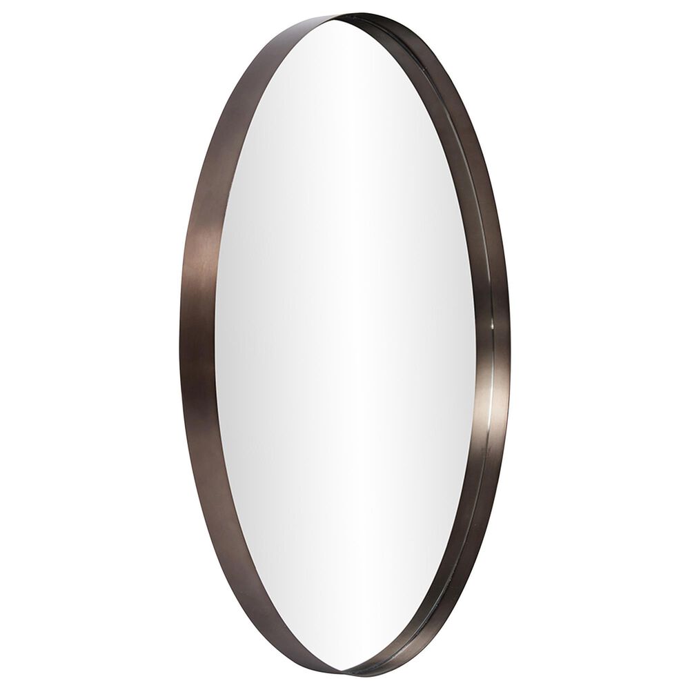 Howard Elliott Steele Round Mirror in Brass, , large