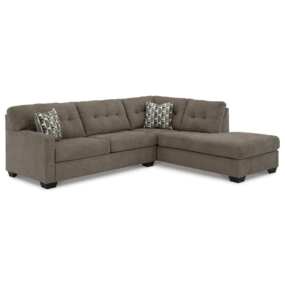 Ashley Mahoney 2-Piece Right Facing Sleeper Sectional with Chaise in Chocolate, , large