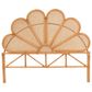 Baxton Studio Flower Modern King Headboard in Light Honey, , large