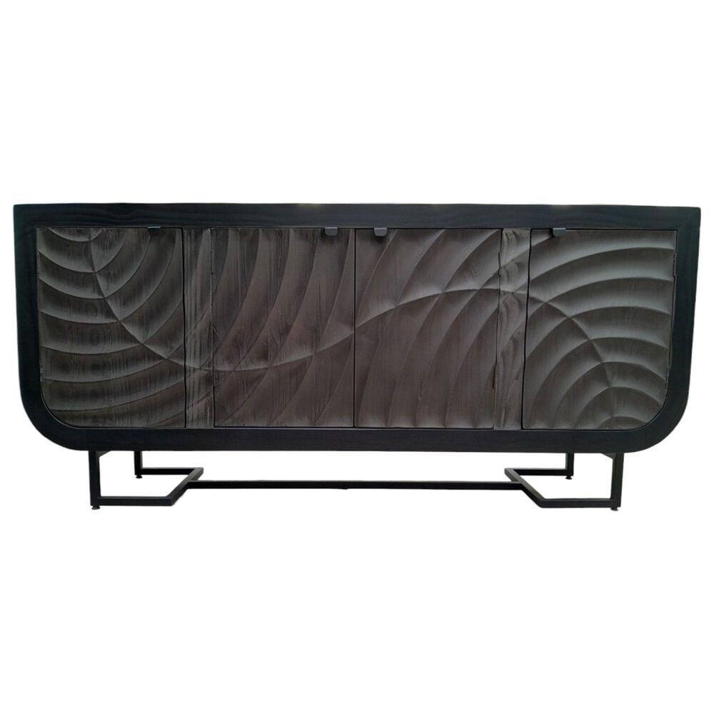 Santa Fe Rustic Sample Black Console, , large