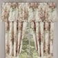 J. Queen New York Estelle 72" x 17" Window Straight Valance in Coral, Rose and Cream, , large