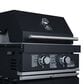 Forno All"Aperto 4-Piece Outdoor Kitchen Grill Set with Bar and Beverage Center in Black, , large