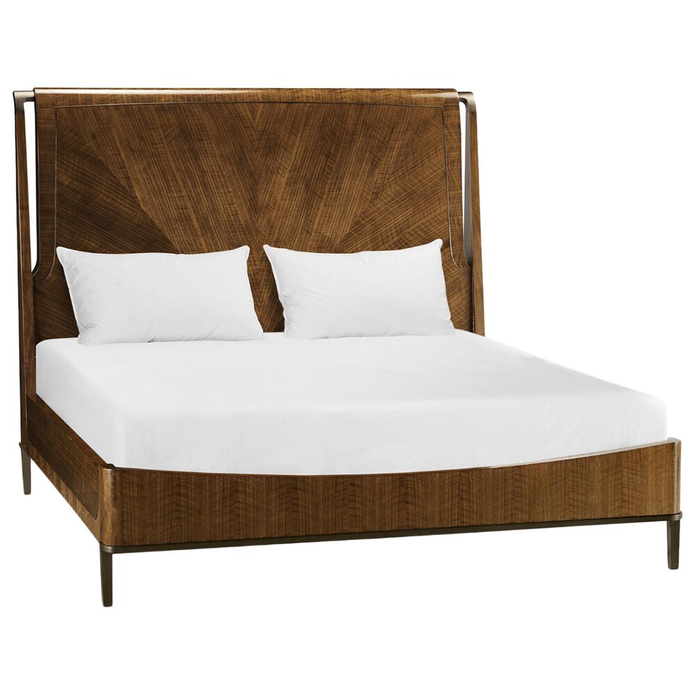 Jonathan Charles Fine Furniture Toulouse King Sleigh Bed in Walnut, , large