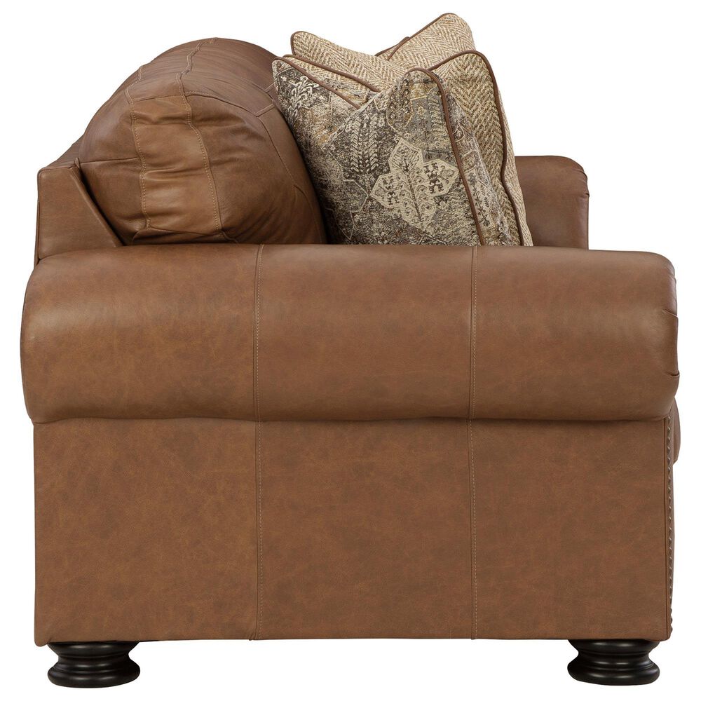 Ashley Carianna Stationary Sofa and Loveseat Set in Caramel, , large