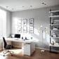 Adesso 5-Light Floor Lamp in Brushed Steel, , large