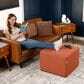 Jaxx Monroe Medium Ottoman in Canyon Orange, , large