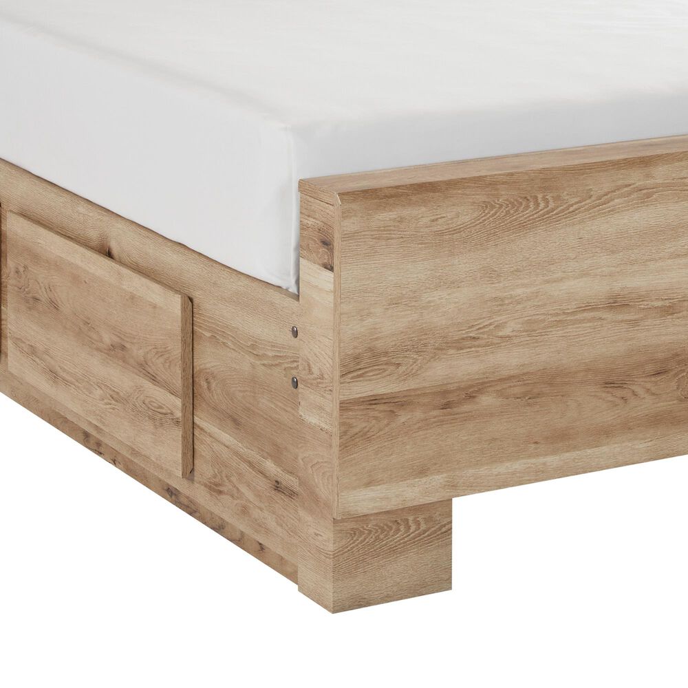 Ashley Hyanna Full Panel Bed with 1 Side Storage in Tan Brown, , large