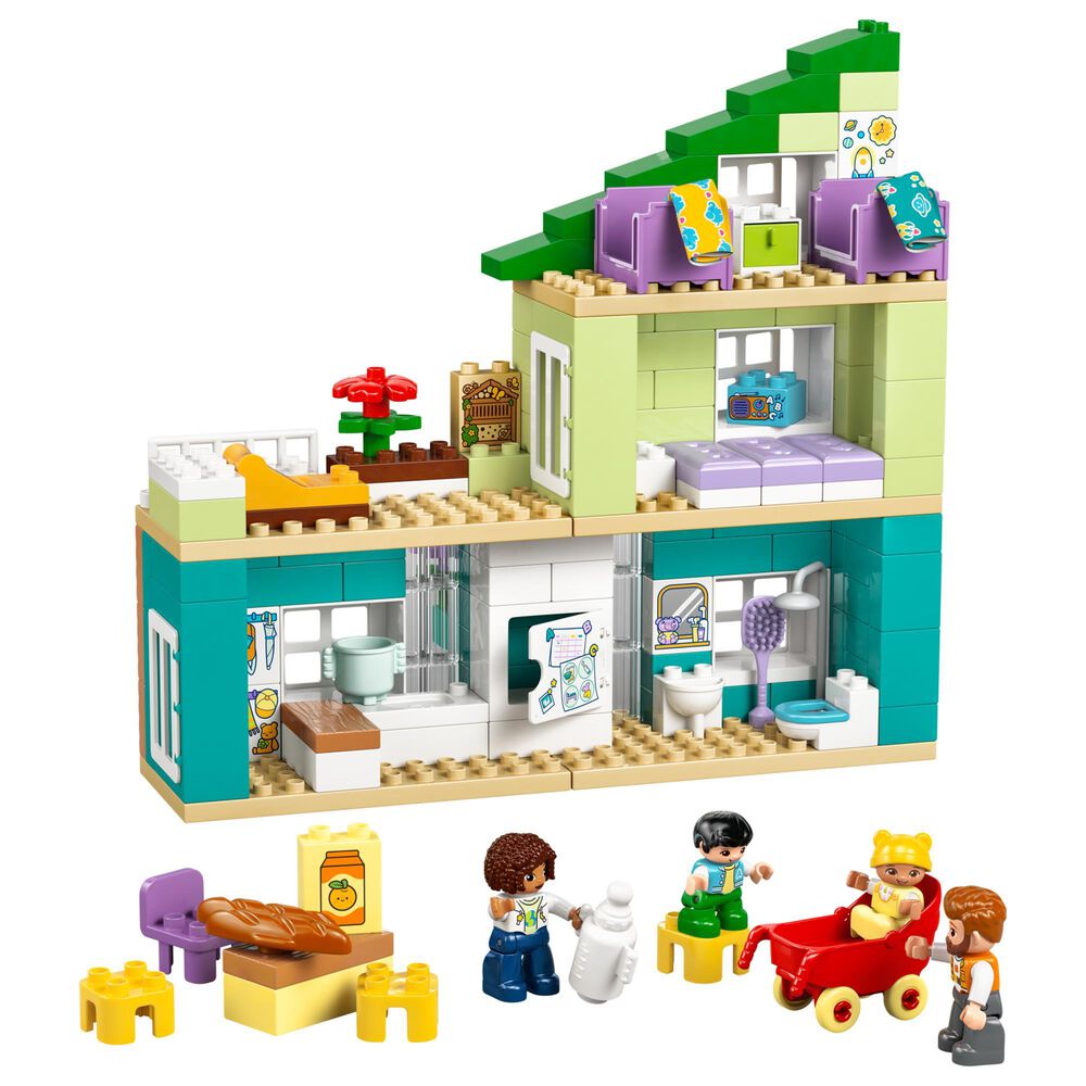LEGO Duplo 3-In-1 Modern Family House with Figures Building Set, , large
