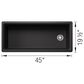Blanco Inteos 45" Undermount Single Bowl Kitchen Sink in Anthracite, , large