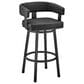 Armen Living Lorin 26" Swivel Counter Stool in Black, , large
