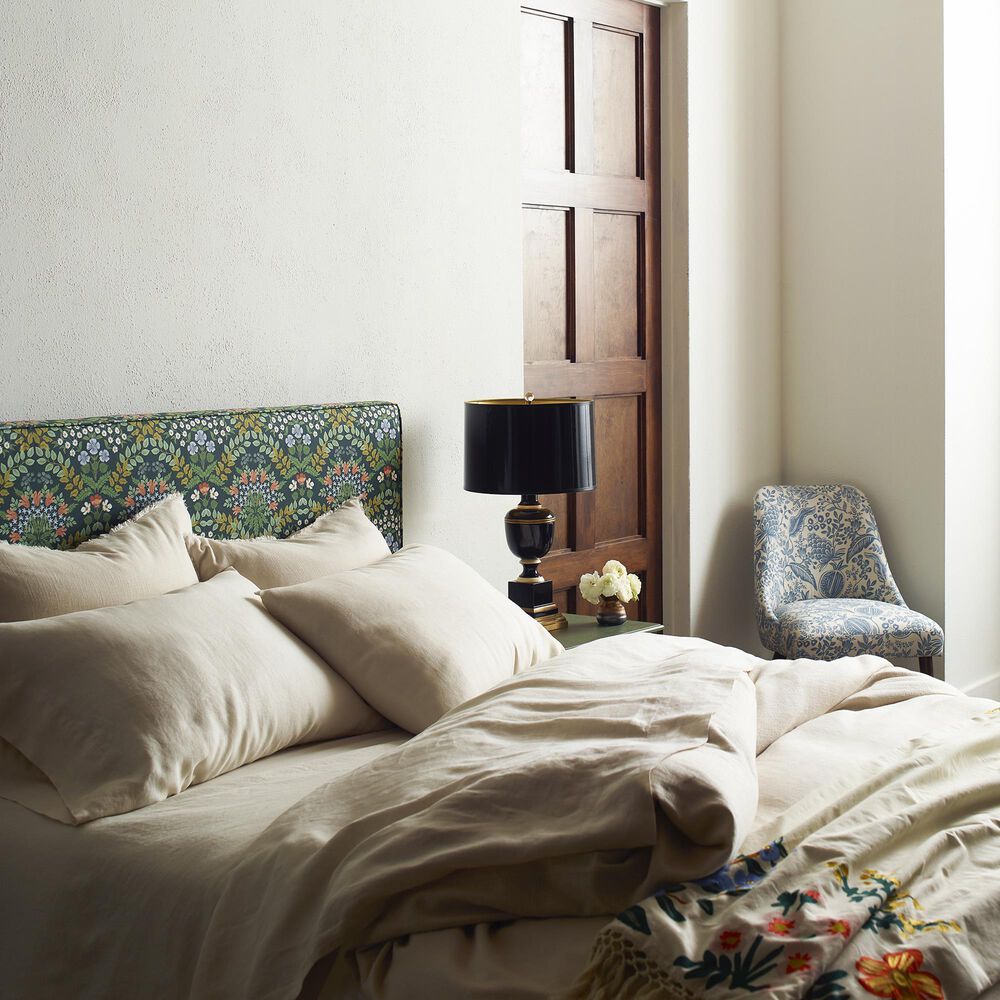 Rifle Paper Co Crafted by Cloth and Company Elly Twin Headboard in Bramble Emerald, , large