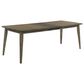 HOMLUX 88"W Rectangle Dining Table with Extension Leaf Modern in Vintage/Dark Walnut, , large