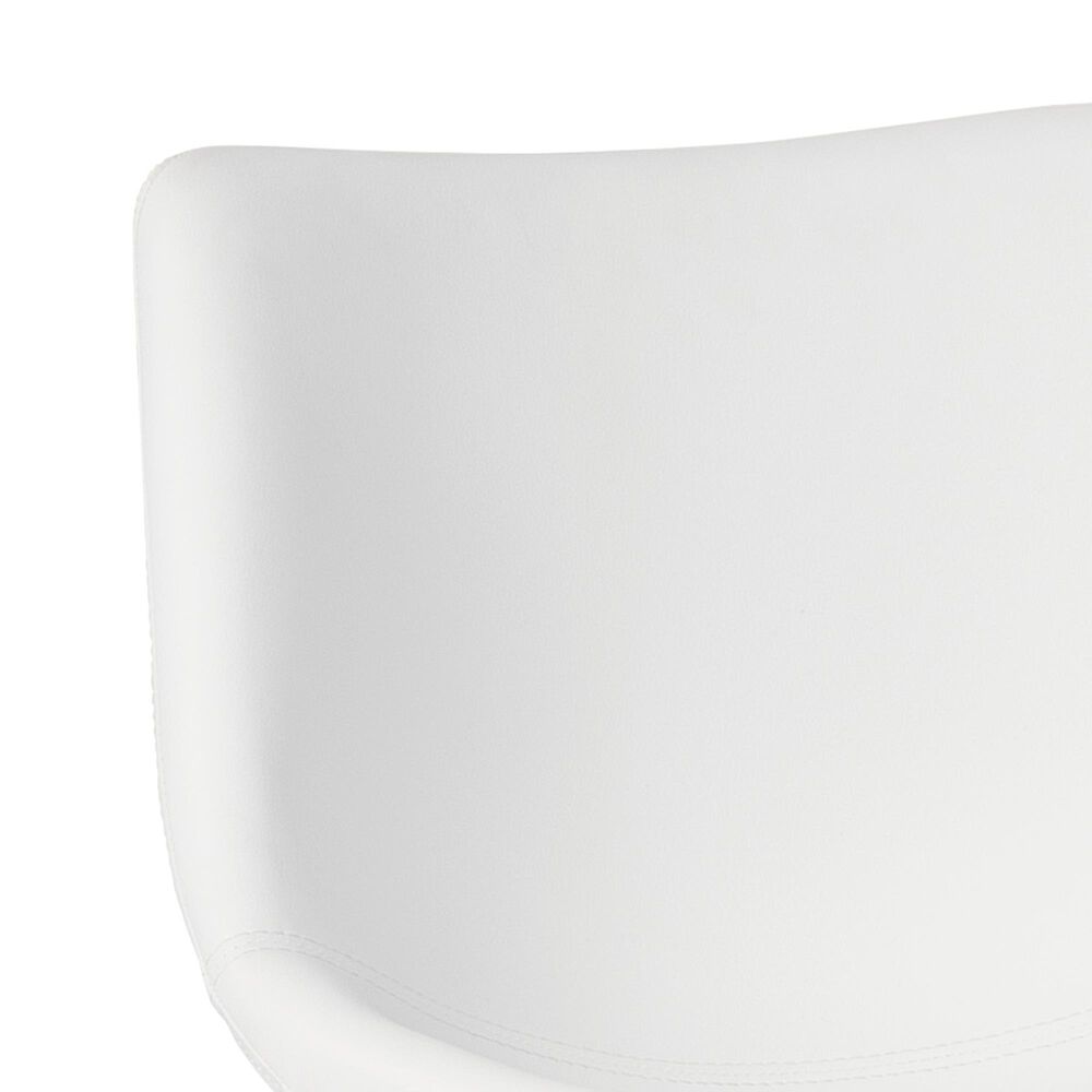 Ashley Centiar 24&quot; Faux Leather Counter Stool in White, , large