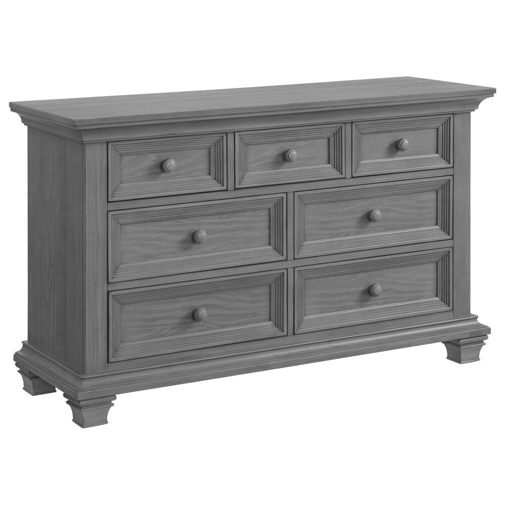 Oxford Baby Weston 7 Drawer Dresser and Changer Top in Dusk Gray, , large