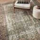 Amber Lewis x Loloi Georgie 7"6" x 9"6" Moss and Salmon Area Rug, , large