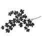 Maple and Jade 60" x 36" Orchid Floral Wall Decor with Stem in Matte Black, , large