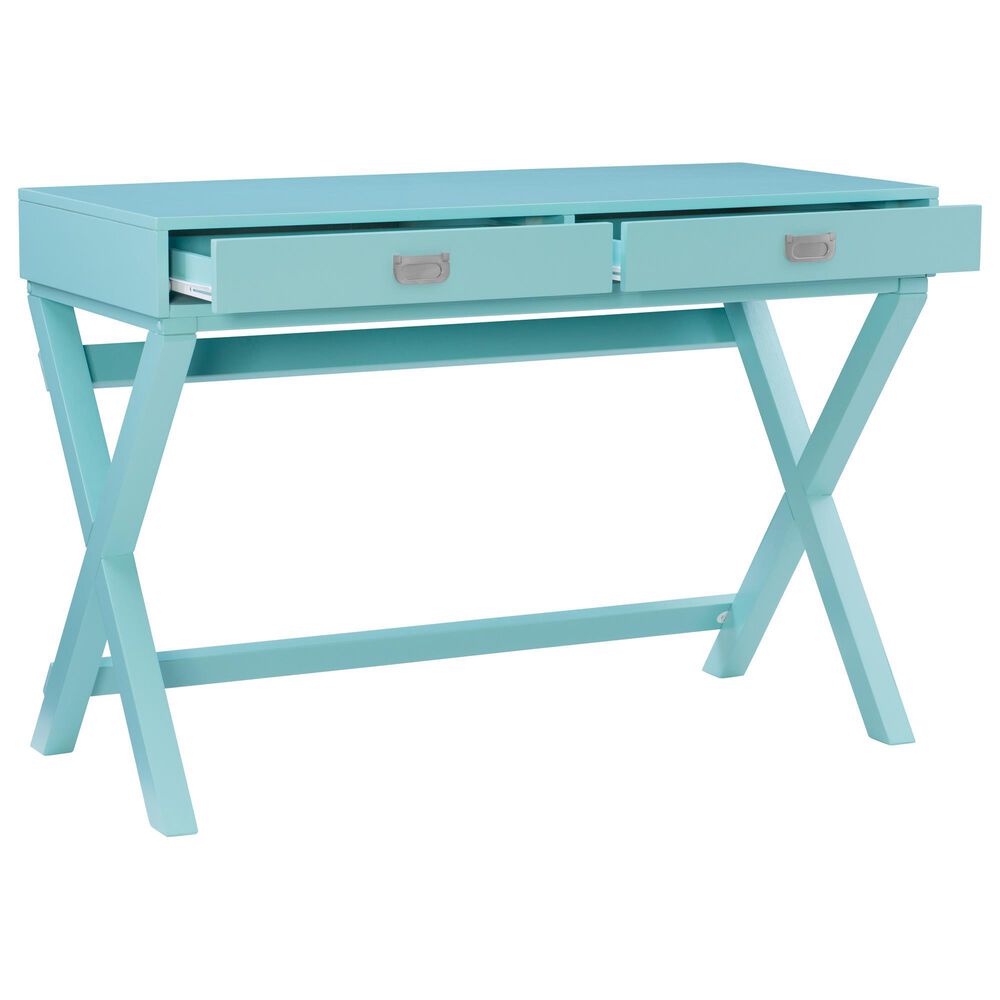 Linon Home Decor Peggy Writing Desk in Baby Blue, , large