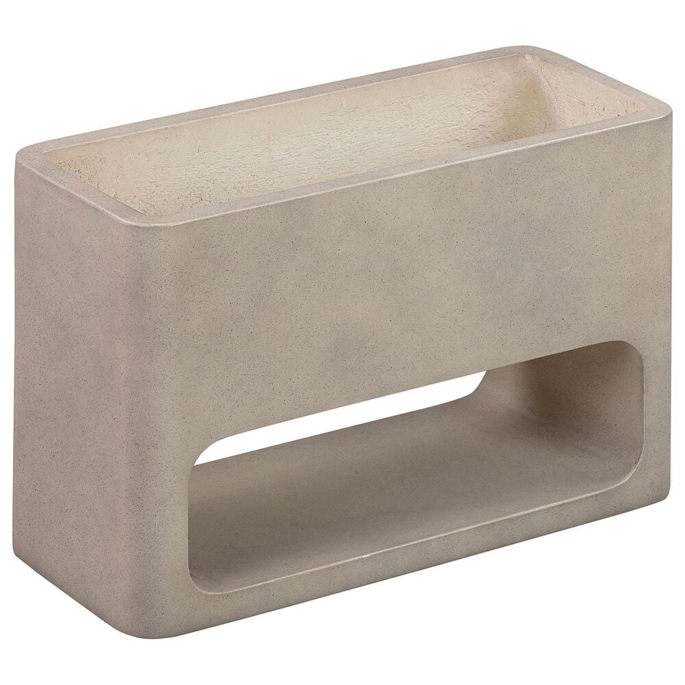 Blue River Sunstone Patio Planter in White, , large