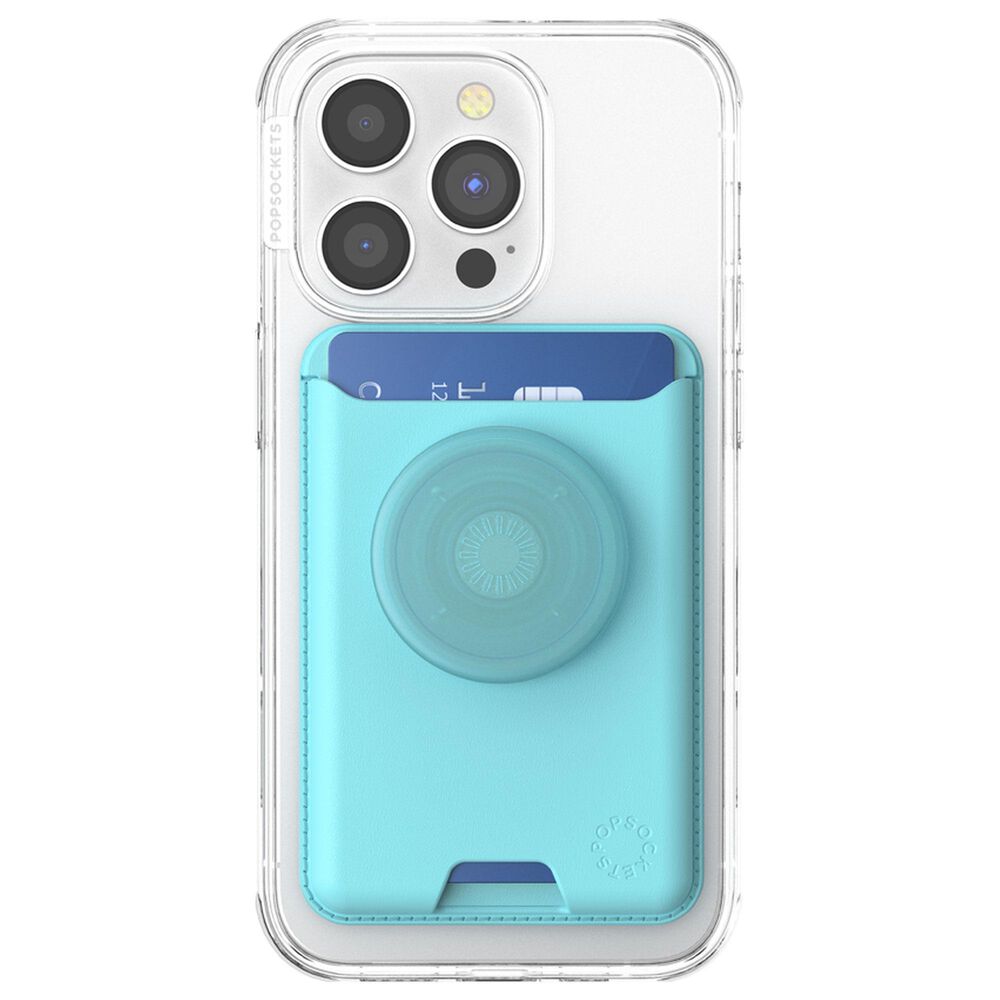 PopSockets PopWallet Plus for Magsafe in Butterfly Pea Blue, , large