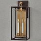 Troy Lighting Arnold 10" 2-Light Exterior Wall Sconce in Patina Brass and Textured Bronze, , large