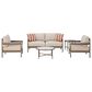 Ashley Bluff Trail 5-Piece Patio Conversation Set in Beige, , large