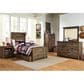 Ashley Trinell 5 Piece Twin Storage Bedroom Set in Brown, , large
