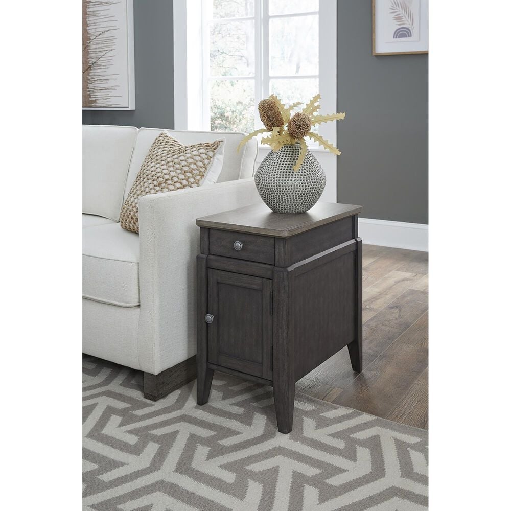 Null Lake Lure Chairside Cabinet in Cathedral Grey and Gray Fog, , large