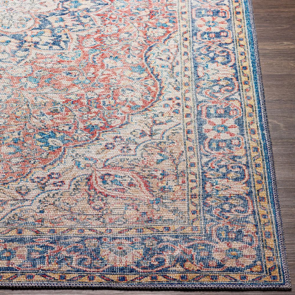 Surya Colin 5&#39;3&quot; x 7&#39;3&quot; Red, Blue, Tan, Yellow and Cream Area Rug, , large