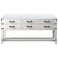 Lexora Home Norwalk 72" Double Bathroom Vanity in White Oak with White Quartz Top and Rectangular Sinks, , large