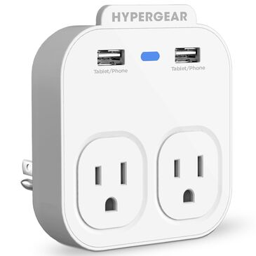 Hypergear Multi Outlet with Dual USB Adapter in White, , large