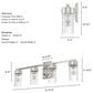 Hunter Gatz 4-Light Vanity in Brushed Nickel, , large