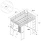 DHP Abode Full Metal Loft Bed with Desk in Silver, , large