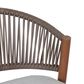 Hearth and Haven 30" Outdoor Barstool with Teak Frame in Light Gray (Set of 2), , large