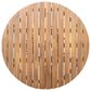 Hearth and Haven Outdoor Round Dining Table in Light Teak - Table Only, , large
