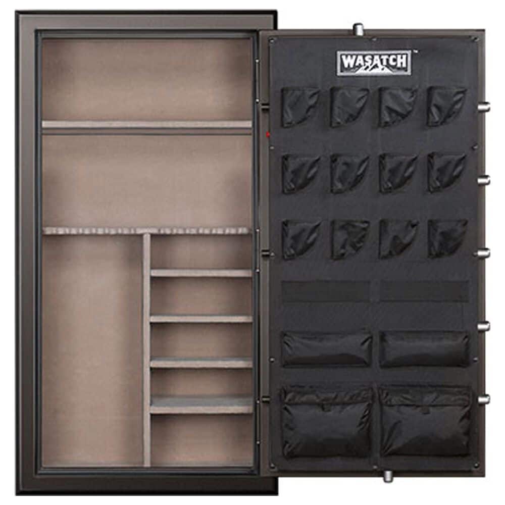 Wasatch 64-Gun Fireproof and Waterproof Safe with Electronic Lock in Dark Bronze, , large