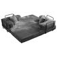 HOMLUX 80" Convertible Modular Sofa Bed in Grey, , large