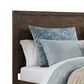 Hawthorne Furniture Norwich King Panel Bed with LED Lighting in Dark Rustic Oak, , large