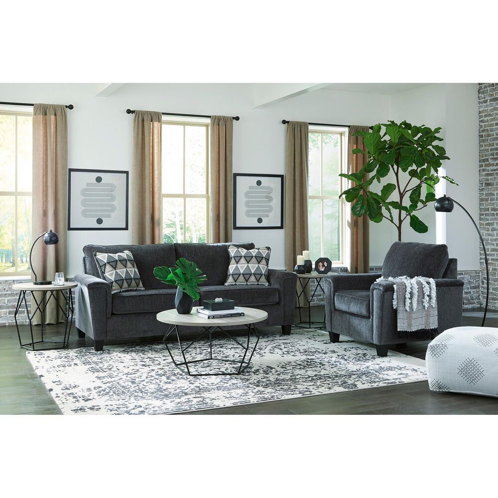 Ashley Abinger Stationary Queen Sofa Sleeper in Smoke, , large