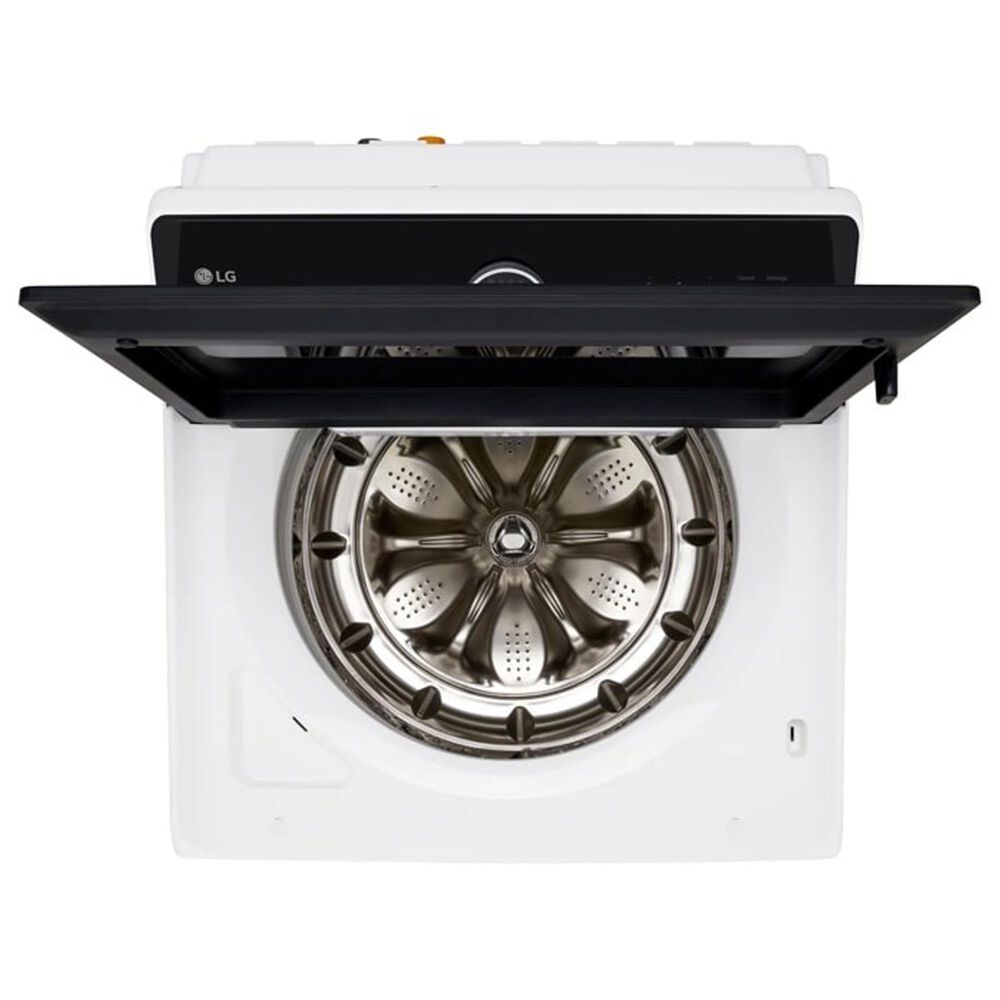 LG 5.5 Cu. Ft. Smart Top Load Washer and 7.3 Cu. Ft. Gas Dryer Laundry Pair in White, , large