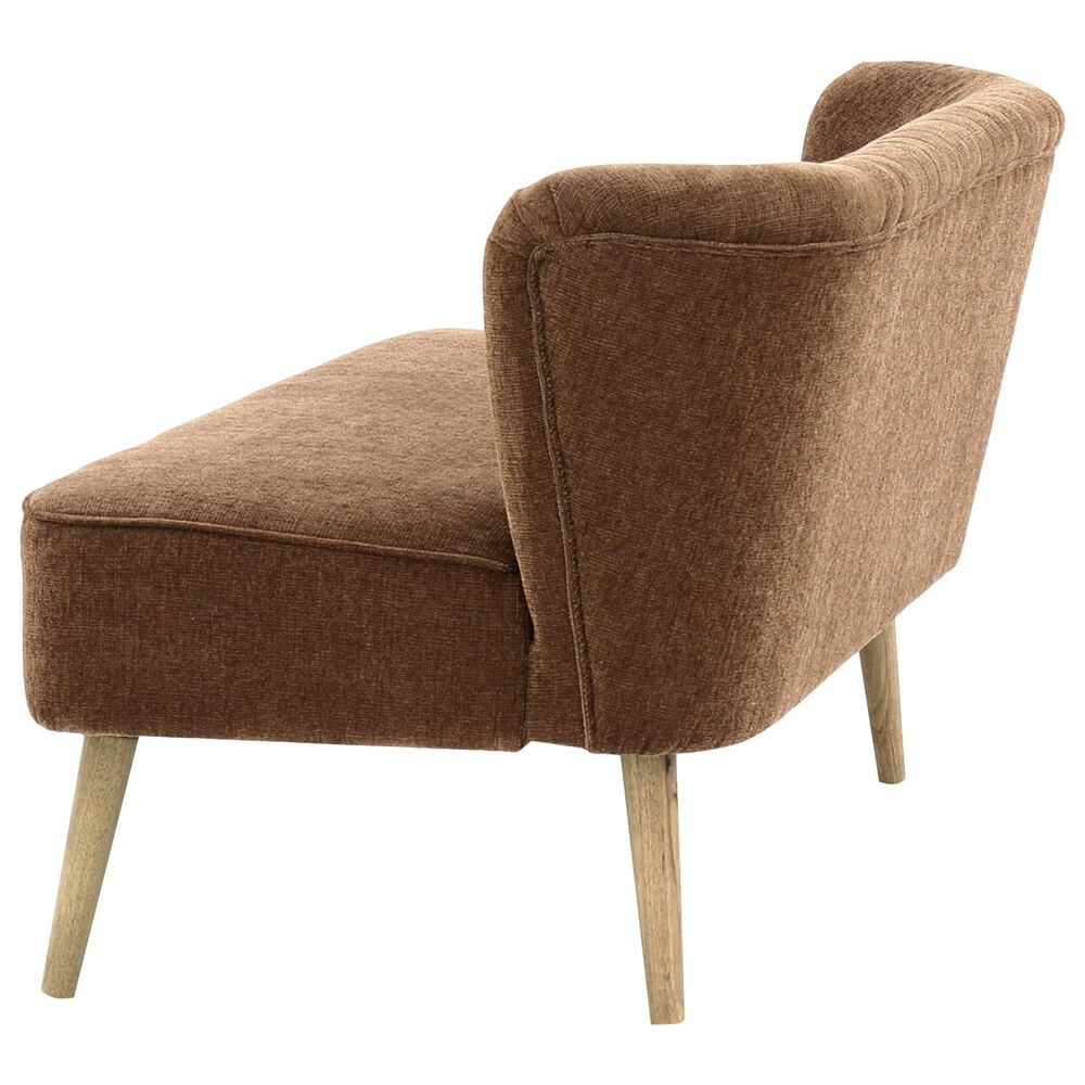Signature Design by Ashley Collbury Stationary Accent Settee in Cognac Brown, , large