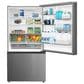 Midea 23 Cu. Ft. Counter-Depth Bottom-Freezer Refrigerator in Stainless Steel, , large